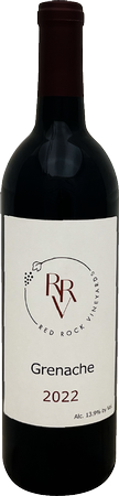 2022 Grenache Red Rock Vineyards bottle